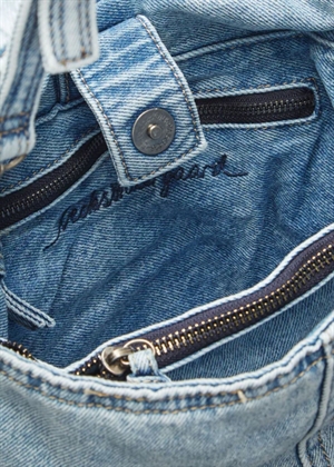 Washed denima fraye small bag Denim Becksøndergaard